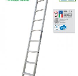 Scala in Alluminio con gradini larghi