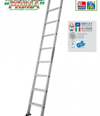 Scala in Alluminio con gradini larghi