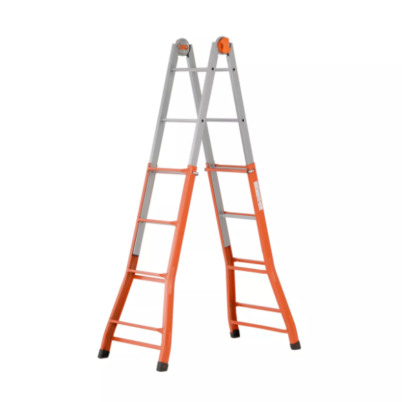 Scala Telescopica In Alluminio, 12,5 Piedi, Leggera, Capacità 375 Lb, Ideale Per Camper, Esterno