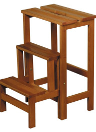 Sgabello Retrattile in legno 5