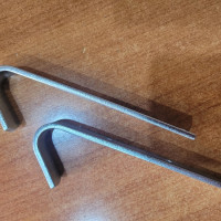 Scala di appoggio in acciaio inox d'arredo con ganci 4