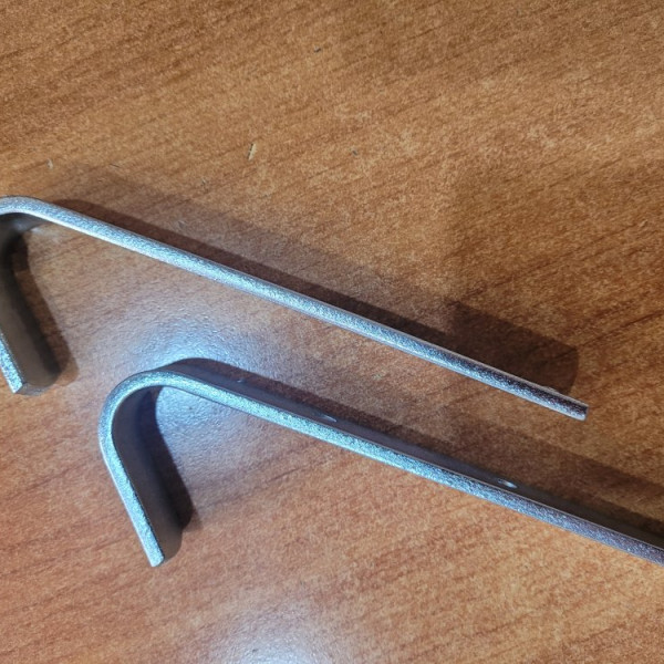 Scala di appoggio in acciaio inox d'arredo con ganci